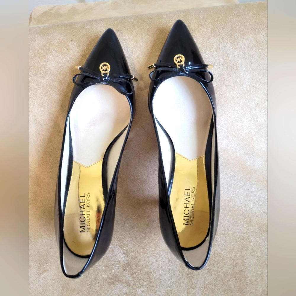 Michael Kors Black Patent Leather Pump Shoes